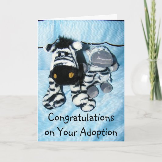 CARTE FÉLICITATIONS POUR "ADOPTION" (Devant)