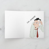 Carte félicitations pour avoir réussi l'examen de barre (Intérieur)