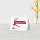 Carte Félicitations pour avoir tenu le Marathon de Las V (Fleur jaune)