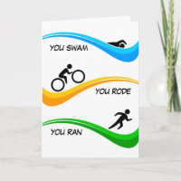 Félicitations pour avoir terminé un Triathlon !