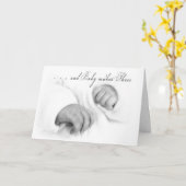 Carte Félicitations pour bébé (Fleur jaune)