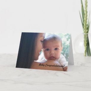 Carte Félicitations pour bébé