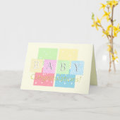 Carte Félicitations pour bébé ! (Fleur jaune)