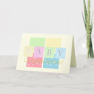 Carte Félicitations pour bébé !