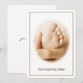 Carte Félicitations pour Bébé (Devant / Derrière)