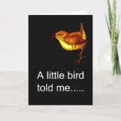 Carte félicitations pour bébé drôle (Devant)