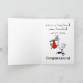 Carte félicitations pour bébé drôle (Intérieur)