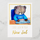 Carte Félicitations pour bon travail (Recto)