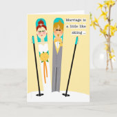 Carte Félicitations pour ce beau mariage au couple de sk (Fleur jaune)