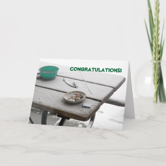 Carte Félicitations pour cesser de fumer (Devant)