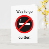 Carte Félicitations pour cesser de fumer (Fleur jaune)