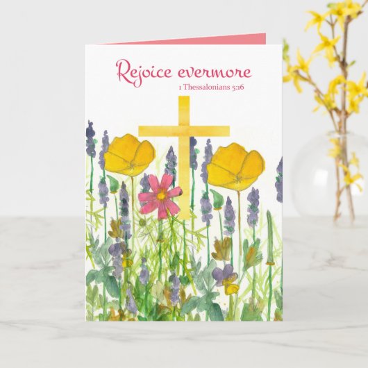 Carte Félicitations Pour Devenir Nonne La Bible De Thess (Fleur jaune)