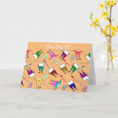 Carte Félicitations pour diplôme Dental (Fleur jaune)