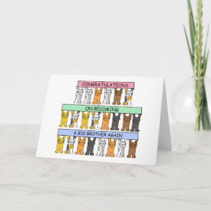 Carte Félicitations pour être de nouveau un grand frère