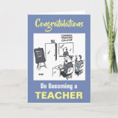 Carte Félicitations pour être devenu enseignant (Devant)