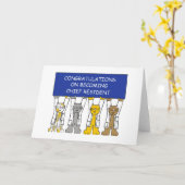 Carte Félicitations pour être devenu résident en chef (Fleur jaune)