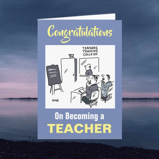 Carte Félicitations pour être devenu un enseignant