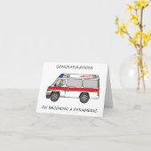 Carte Félicitations pour être devenu un paramédical (Fleur jaune)