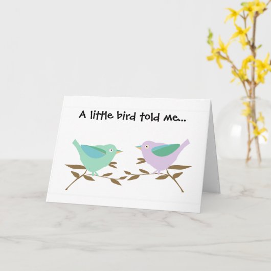 Carte Félicitations pour grossesse (Fleur jaune)