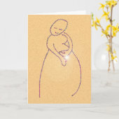 Carte Félicitations pour grossesse (Fleur jaune)