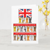 Carte Félicitations pour la cérémonie de fin de formatio (Fleur jaune)