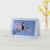 Carte Félicitations pour la danse de ballet Considérant (Fleur jaune)