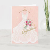 Carte Félicitations pour la fête de mariage (Devant)