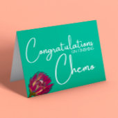 Carte Félicitations pour la finition de Chemo