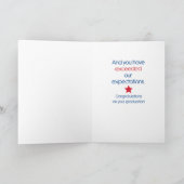 Carte Félicitations pour la formation de base Red, Whi (Intérieur)