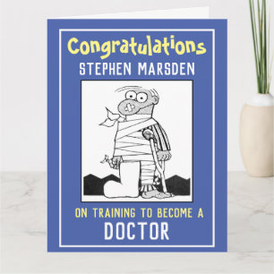 Carte Félicitations pour la formation d'un médecin
