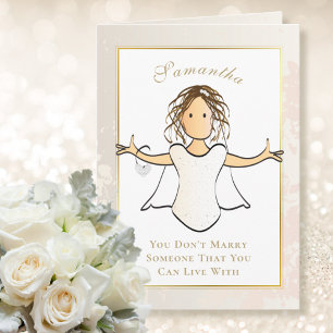 Carte Félicitations pour la future mariée à l'occasion d
