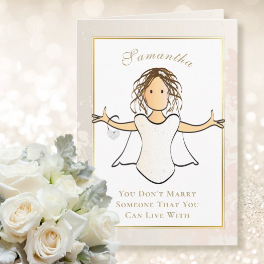 Carte Félicitations pour la future mariée à l'occasion d