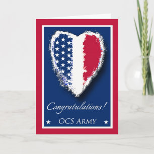 Carte Félicitations pour la graduation de l'armée OCS