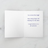 Carte Félicitations pour la performance avec la nuit ara (Intérieur)