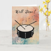 Carte Félicitations pour la performance de la bande Marc (Fleur jaune)