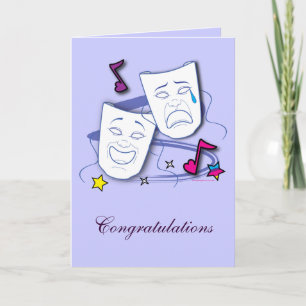 Carte Félicitations pour la performance dramatique : Jou