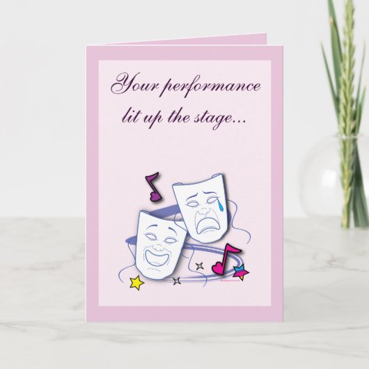 Carte Félicitations pour la pièce ! (Devant)
