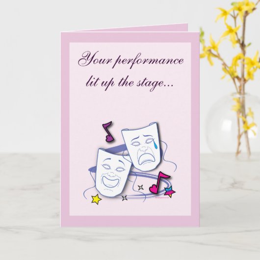 Carte Félicitations pour la pièce ! (Fleur jaune)