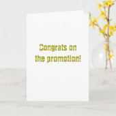 Carte Félicitations pour la promotion ! (Fleur jaune)