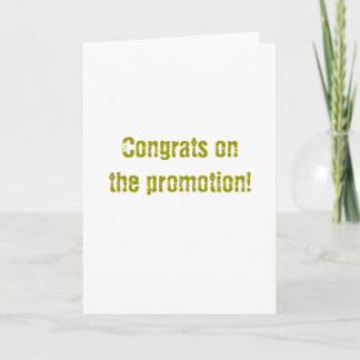Carte Félicitations pour la promotion !