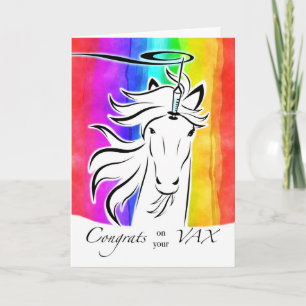 Carte Félicitations pour la réception du vaccin contre l