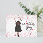 Carte Félicitations pour la remise de diplômes d'une jeu (Debout devant)