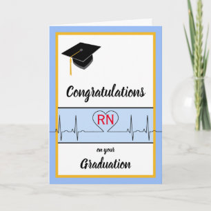 Carte Félicitations pour la remise des diplômes d'infirm