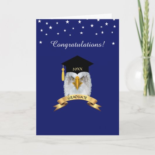 Carte Félicitations pour la remise des diplômes Eagle & (Devant)