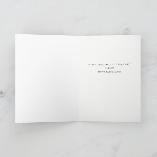 Carte Félicitations pour la retraite avec des livres et  (Intérieur)