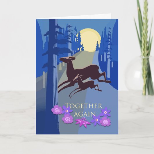 Carte Félicitations pour la Réunion avec Mère de la Nais (Devant)