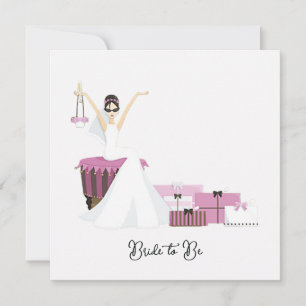 Carte Félicitations pour la robe de mariée blanche de la