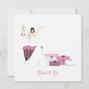 Carte Félicitations pour la robe de mariée blanche de la