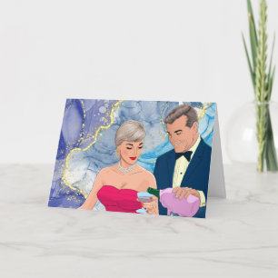 Carte Félicitations pour l'amour perdu avec un couple âg