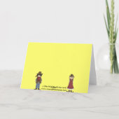 Carte Félicitations pour l'anniversaire Cartoon Couple (Dos)